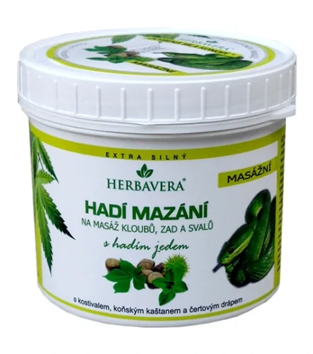 Hadí mazání s konopím a kaštanem - Objem: 200 ml