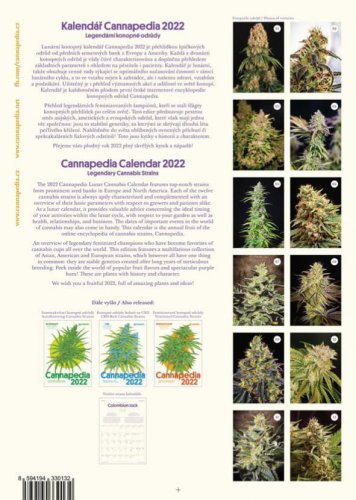Kalendář Cannapedia 2022 - Legendární odrůdy (+2 semínka)