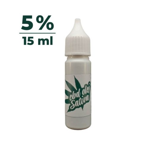 CBD olej 5 % 10 ml + 5 ml ZDARMA
