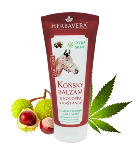 Koňský balzám s konopím, kostivalem a čertovým drápem 200 ml