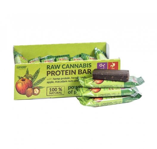 Raw konopná proteinová tyčinka - Jablko & Makadamový ořech 50 g