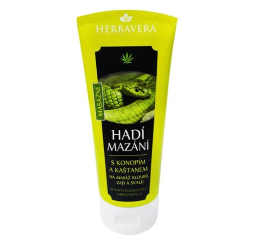 Hadí mazání s konopím a kaštanem - Objem: 200 ml
