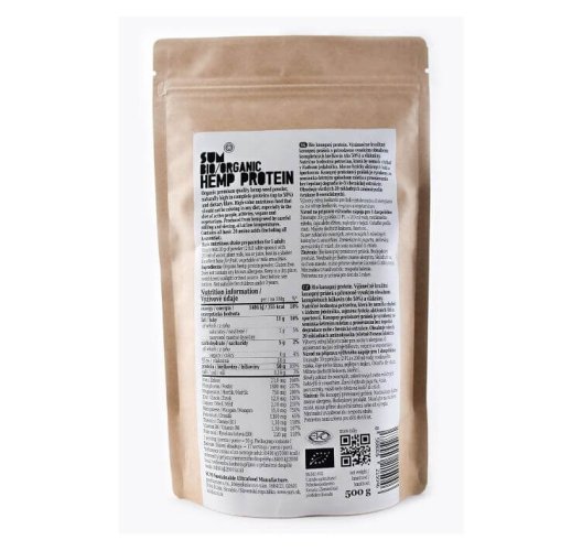 Konopný proteín BIO - Hmotnost: 500 g