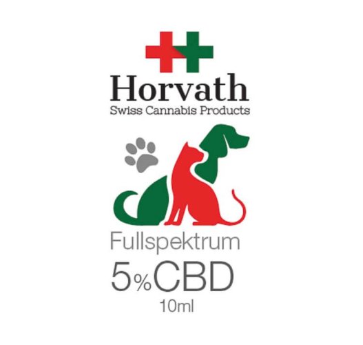 5% CBD Fullspektrum olej pro zvířata 10 ml