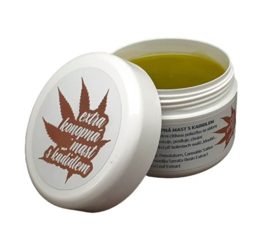 Konopná mast extra silná s kadidlem 100 ml