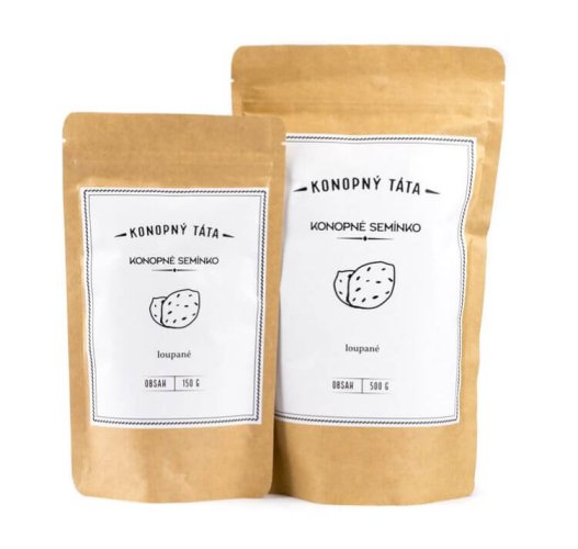 Konopné semínko loupané - Hmotnost: 500 g