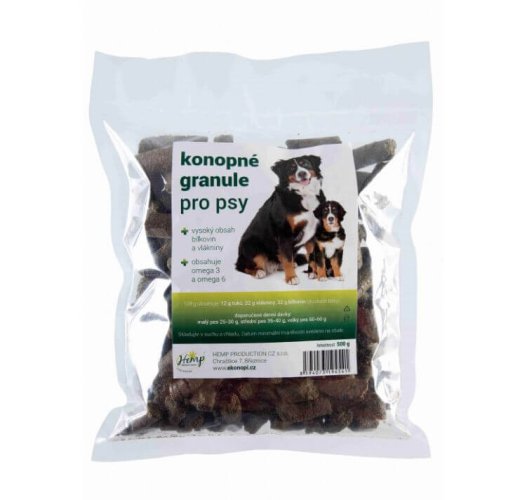 Konopné výlisky pro psy (koně) 500 g