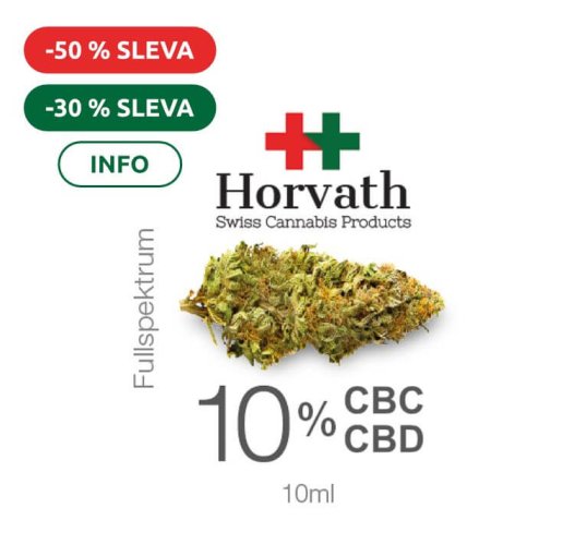 10% CBC + 10% CBD olej Fullspektrum 10 ml