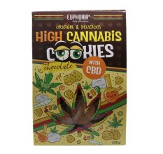 Sušenky s CBD - High Cannabis Chocholate cookies 100 g