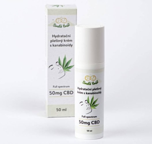 Hydratační pleťový krém s kanabinoidy 50 ml