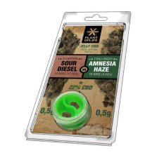 CBD hash 22 % Sour Diesel vs Amnesia Haze 0,5 + 0,5 g