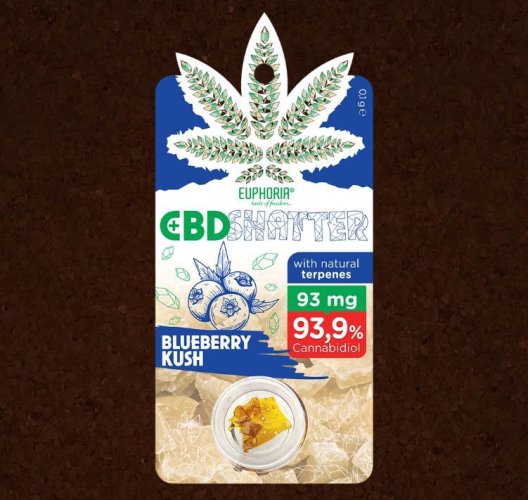 CBD shatter Blueberry Kush 0,1 g