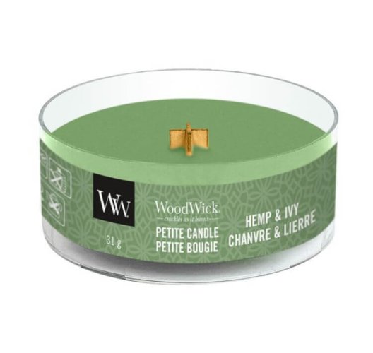 WoodWick Hemp & Ivy svíčka petite 31 g