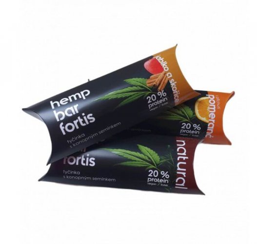 Hemp Bar Fortis - pomeranč 50 g