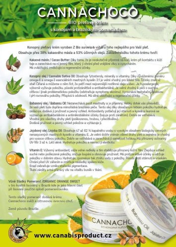 Cannachoco BIO pleťový krém - Objem: 45 ml