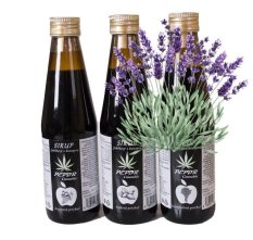 Ovocný sirup s konopím 250 ml - Levandulová příchuť