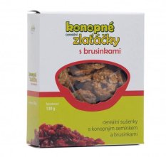 Konopné zlaťáčky s brusinkou 130 g