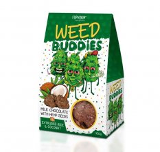 Sušenky Weed Buddies s mléčnou čokoládou 100 g