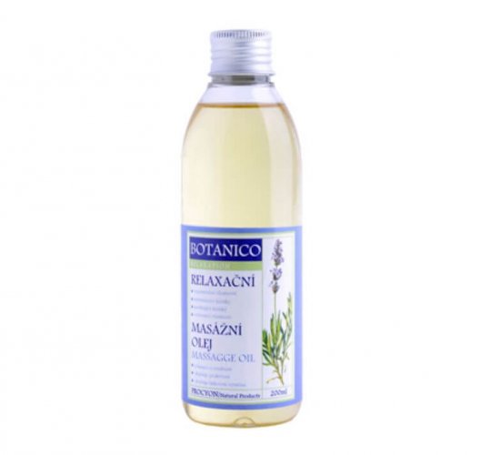 Konopný relaxační masážní olej s levandulí 200 ml