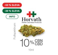 10% CBN + 10% CBD Fullspektrum olej 10 ml