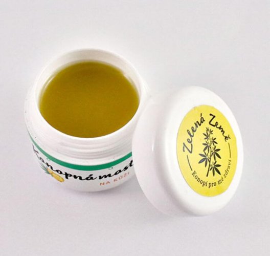 Konopná mast s měsíčkem - kůže - Objem: 12 ml