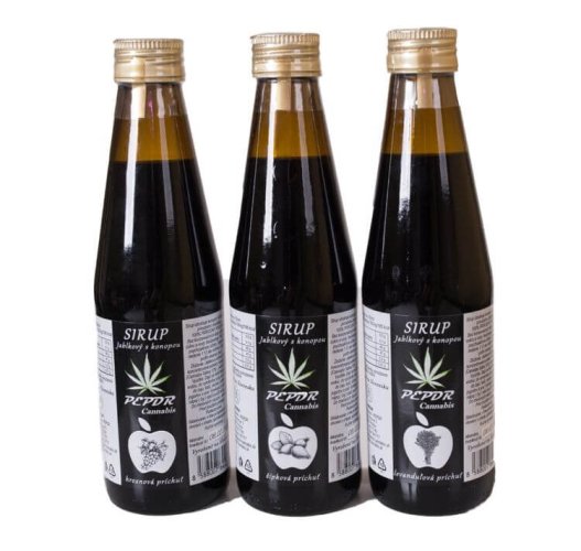 Ovocný sirup s konopím 250 ml - Hroznová příchuť