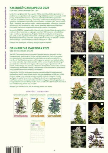 Kalendář Cannapedia 2021 - CBD odrůdy (+3 semínka)