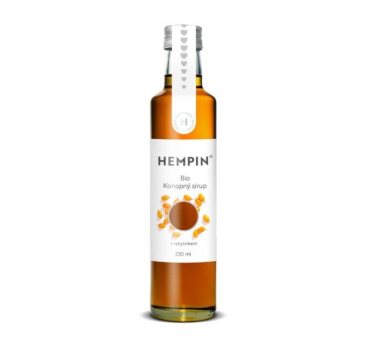 Bio konopný sirup s rakytníkem 500 ml