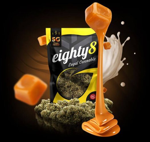 Květy konopí Cream Caramel - Hmotnost: 5 g
