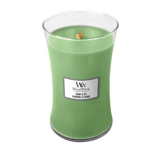 WoodWick Hemp & Ivy svíčka velká 609 g