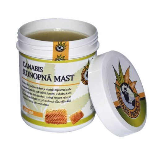 Konopná mast s včelím voskem - Objem: 250 ml