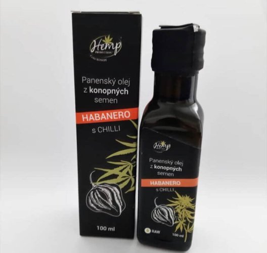 Panenský konopný olej s chilli HABANERO 100 ml