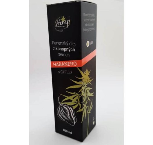 Panenský konopný olej s chilli HABANERO 100 ml