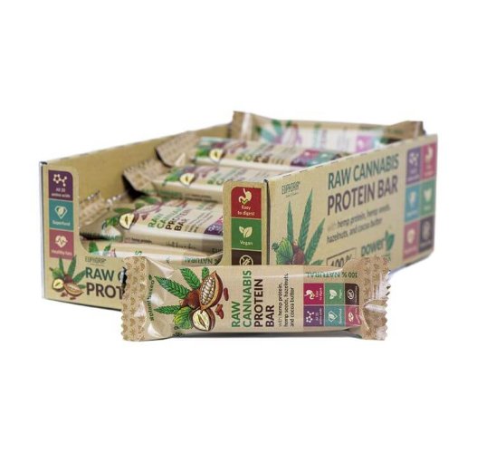 Raw konopná proteinová tyčinka - Kakao & Lískový ořech 50 g