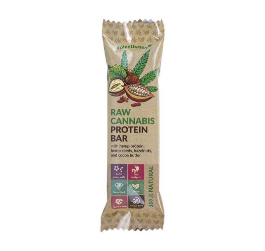 Raw konopná proteinová tyčinka - Kakao & Lískový ořech 50 g