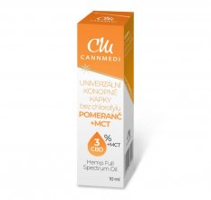 3 % CBD konopné kapky bez chlorofylu Pomeranč + MCT 10 ml
