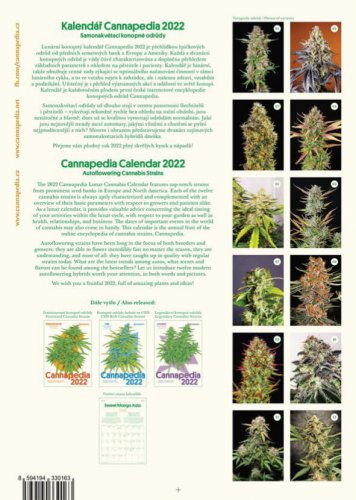 Kalendář Cannapedia 2022 - Samonakvétací odrůdy  (+2 semínka)