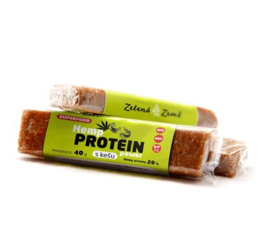 Proteinová tyčinka BIO - konopí a kešu 40 g