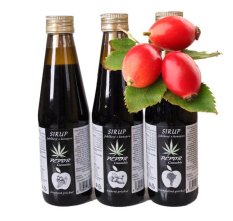 Ovocný sirup s konopím 250 ml - Šípková příchuť