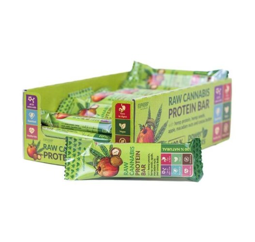 Raw konopná proteinová tyčinka - Jablko & Makadamový ořech 50 g