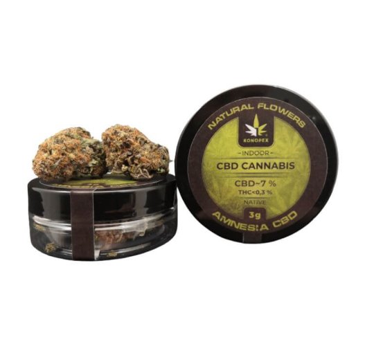 Květy konopí Amnesia CBD - Hmotnost: 3 g