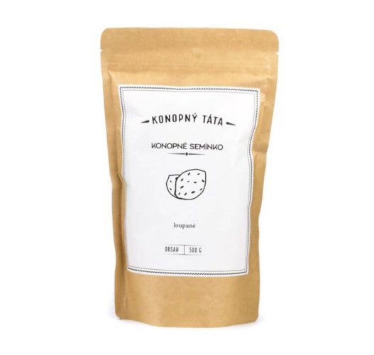 Konopné semínko loupané - Hmotnost: 500 g