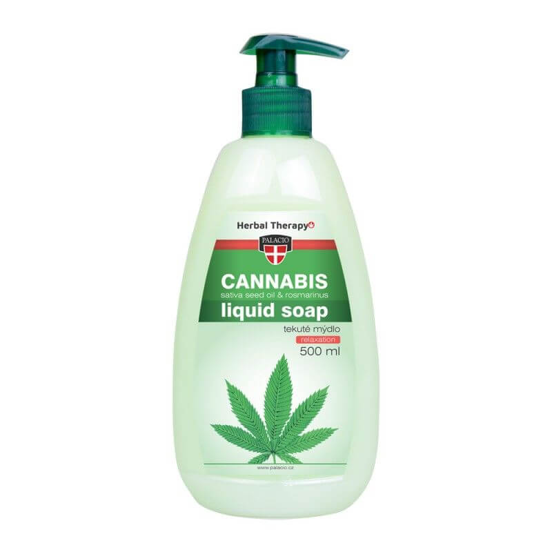 Cannabis Rosmarinus tekuté mýdlo s pumpičkou 500 ml
